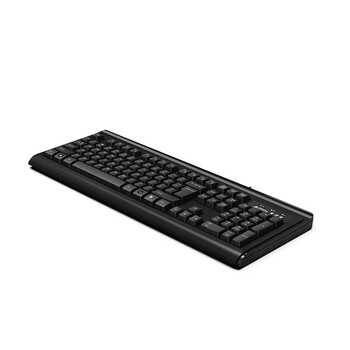双飞燕（A4TECH) KB-8A 有线键盘 办公打字专用台式电脑笔记本外接薄膜键盘 USB接口 黑色