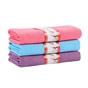 益美得 FW-2144 多功能吸水抹布擦玻璃无痕迹毛巾 40*50CM颜色随机