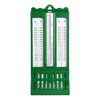 匡建仪表 干湿计干湿球温度计 272-1屋型铁壳温湿度计养殖场工业农业畜牧业用高精度温度表 272-1屋型