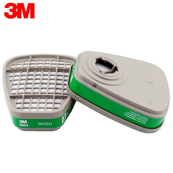 3M 6004CN滤毒盒 防护气体过滤盒搭配620075026800面具使用 6004  2个包