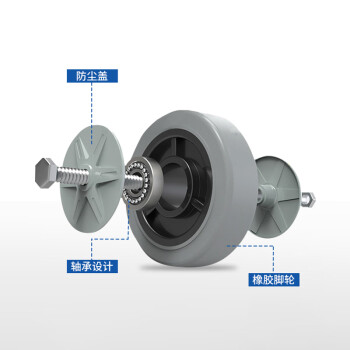 金兽GC1310钢制手推车90*60cm承重800斤车间工具车拉货车5寸轻音轮