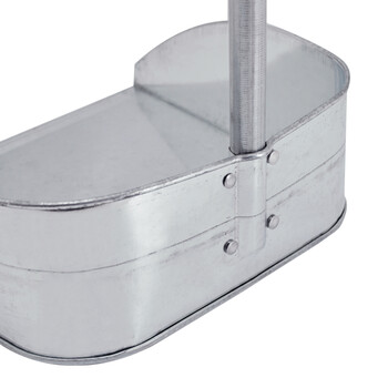 益美得 FW-1101 铁簸箕白铁皮畚斗镀锌铁畚箕垃圾斗灰斗可拆卸垃圾铲