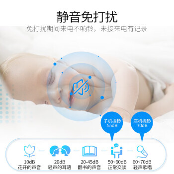 飞利浦（PHILIPS）无绳电话机 无线座机 子母机 办公家用 屏幕白色背光 持久待机 DCTG186（1+2）白色