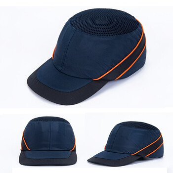 代尔塔 DELTAPLUS 102110透气型防撞安全帽7cm 蓝色1顶 防砸防撞透气 生产制造设备维护