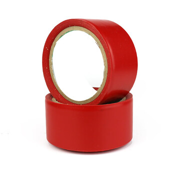 谋福（CNMF）84828 警示胶带 地板胶带斑马线胶带 安全警示胶带 地面标识警戒线 （ 加宽6cm款 红色）