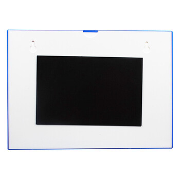 海斯迪克 HKW-299 加厚磁性文件保护套 磁性操作流程卡套硬胶套 磁性卡套卡片袋展示 绿色A4（10个）