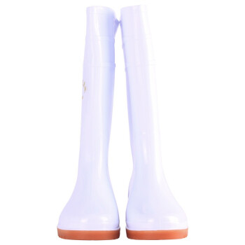成楷科技 CKF-X005 PVC白色食品鞋 耐油 耐酸碱雨靴高筒雨靴 41码