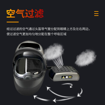 3M 9100FX电动送风焊接面罩帽壳及送风系统 （不含变光屏）套装* 1套
