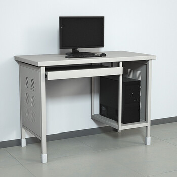 京顿办公桌学习桌培训桌阅览桌宿舍桌子单抽学习桌100*50*78cm