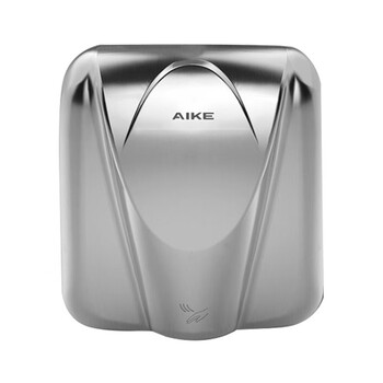 艾克 （AIKE）AK2812 商务酒店不锈钢智能感应烘手机卫生间洗手干手器 不锈钢冰丝银/1400W