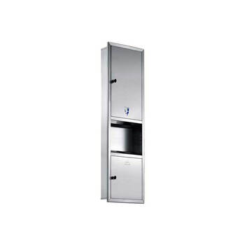 星期十 JHL-SX12033沙光 1200x330x120二合一抽嵌入式纸巾架组合柜垃圾桶定制
