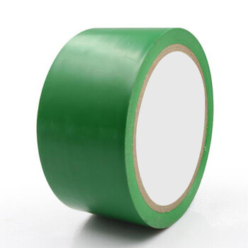 飞尔（FLYER）警示胶带PVC黑黄斑马线警戒地标贴安全地面5S标识彩色划线地板胶带黑黄红白绿 4.8cm*18m 绿色