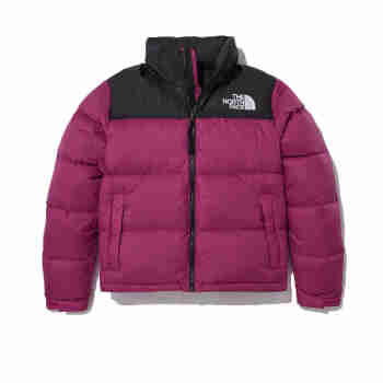 北面（The North Face） 1996系列 韩版新款修身保暖女士羽绒服夹克 玫红/MAGENTA S