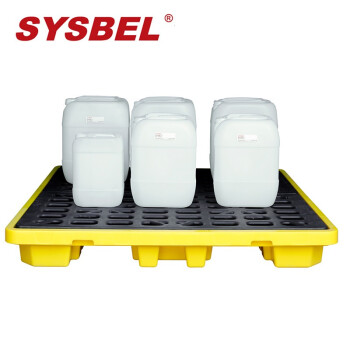 SYSBEL SPP103-2 防渗漏托盘 防泄漏托盘 聚乙烯两桶盛漏托盘26GAL/100L