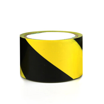 谋福CNMF 警示胶带 地板胶带斑马线胶带 安全警示胶带 地面标识警戒线 （ 加宽6cm款 黑黄色）8482