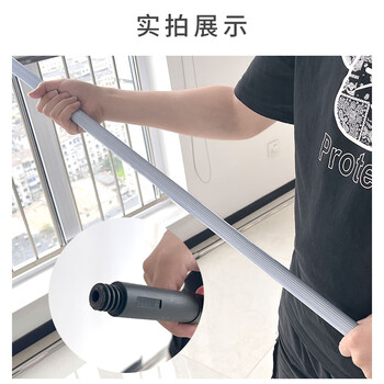 亿丽佳 加长伸缩杆 两节铝杆可伸缩2.4米 可配替换头清洁擦 门头广告牌高空玻璃清洗 4件/组
