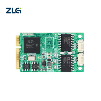 ZLG致远电子 工业级高性能MiniPCIe接口CAN卡 智能CAN通讯卡 MiniPCIeCAN-2E-U