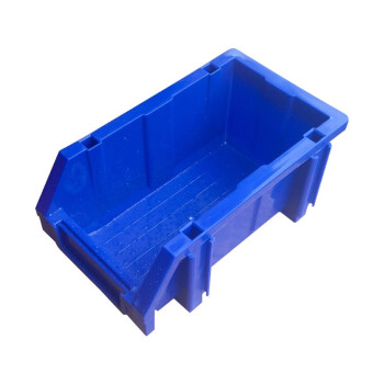 访客 FK 加厚零件盒塑料斜口组合式货架背挂零件盒工具物料分类盒5个装ZL-007蓝色