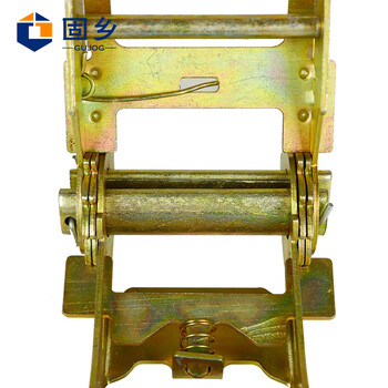 固乡 5T货物捆绑带拉紧器紧固带收紧带捆绑器固定带收紧器货车紧绳器 橘色宽5CM长5M