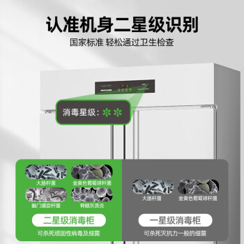 圣托（Shentop）热风循环餐具消毒柜 商用立式双门高温消毒碗柜 酒店饭店厨房保温柜 RTD1000-B6
