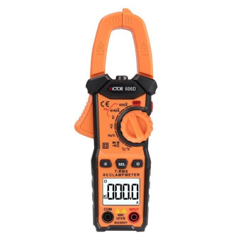 胜利仪器 直流电流表钳表数字钳形万用表 VICTOR 606D