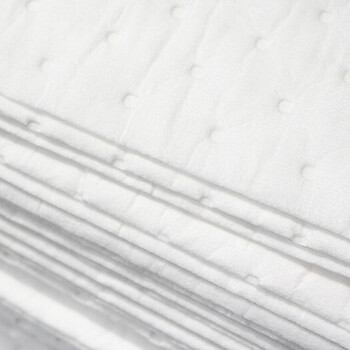 源恒达 白色工业吸油棉片 吸附棉溢油漏油吸油毡 吸油垫 吸污垫吸收材料 40*50cm*5mm 100片/箱  M-1455