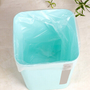 优必利 加厚垃圾袋300只 实惠装干湿垃圾分类 办公平口白色垃圾袋 45*50cm