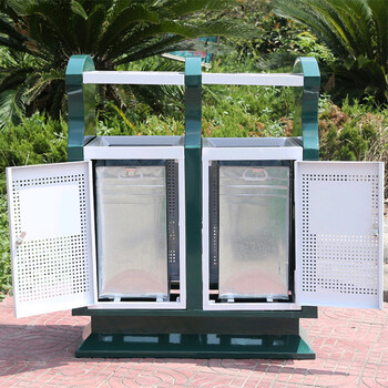 圣极光冲孔垃圾桶户外果皮桶垃圾箱绿色环卫垃圾桶可定制G2609