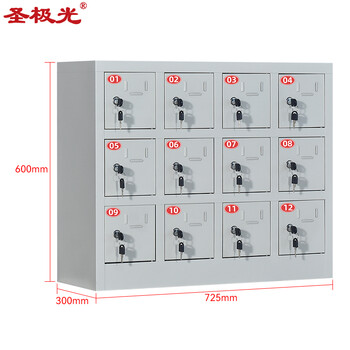 圣极光手机充电柜商场手机存放收纳柜简易寄存柜12门可定制G2291