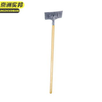  京洲实邦 长方形淬火冰铲+1.2米木柄 冬季户外除雪铁锹推雪板JZSB-1139