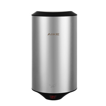 艾克（AIKE）AK2805 自动智能感应烘手机小型干手器 不锈钢亮黑款-1210W