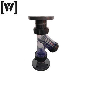 W 百普 UPVC法兰式塑料耐腐蚀Y型过滤器 DN50(φ63)