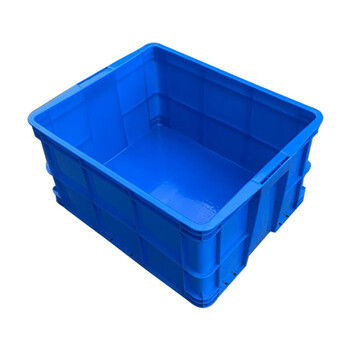 京云灿塑料周转箱长方形加厚可配盖熟胶箱货架收纳盒物流运输框550-300外600*480*310mm