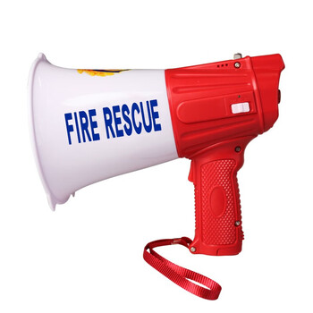 谋福CNMF20W红色醒目消防扩音喇叭 手持喊话扩音器户外演习宣传喊话器（红色消防醒目款8FA ）9763