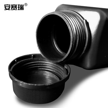 安赛瑞 塑料方形试剂瓶（5个装）黑色防盗盖试剂瓶避光方瓶样品瓶塑料瓶采样瓶 1000ml 600703