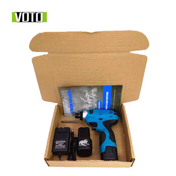 VOTO电动螺丝批12V大功率冲击起子机多功能锂电钻电动批 BD401 BD401-12v冲击起子机两电1充纸盒 其他 3 