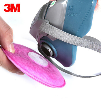 3M 2091CN P100过滤棉防尘有机蒸汽喷漆异味防工业粉尘防装修 搭配面具使用 2只（1包）