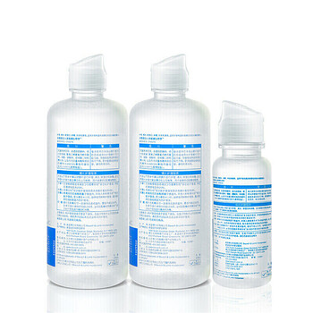 博士伦隐形眼镜多功能护理液 300ml*2+120ml 博乐纯