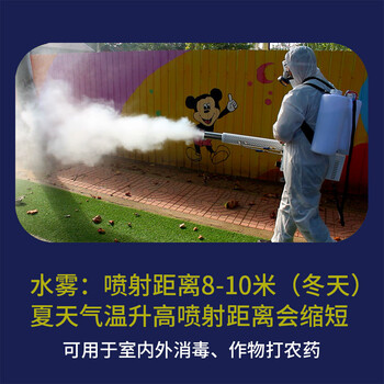 亿箬 畜牧养殖场用弥雾机 水雾机烟雾机喷雾器 喷雾打药 大功率农用养殖场消毒用 脉冲式120型