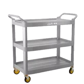 超宝（CHAOBAO）D-012 大号多用途三层手推车 三层酒水车服务车 厨房推车置物架茶水快餐酒楼送餐手推车