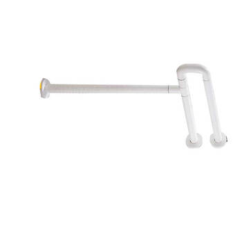 星期十  加固带腿75cm白色卫生间扶手防滑残疾人浴室无障碍坐便器马桶栏杆定制