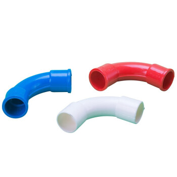 卓炫 PVC-U电工管件大弯 白色大弧弯 线管弯头 月牙弯  Φ25（60个）