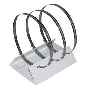 敏宏士监控抱箍支架平板架横杆立杆支架摄像头支架钢铁材质加厚MHS-LG3