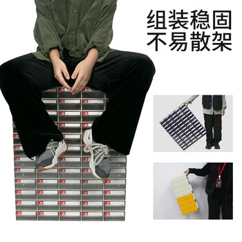 伏兴 组合式塑料零件柜 抽屉式元件盒定制物料盒抽屉式收纳盒零件盒 F1#180*95*50mm (默认蓝色)