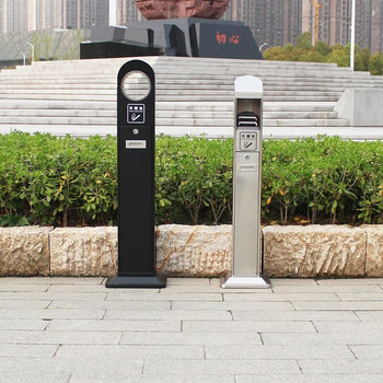 迪恩斯（DEANS）室外烟灰柱户外立式座地烟灰桶金属灭烟柱公共吸烟区灭烟桶烟蒂柱烟头垃圾桶