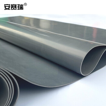 安赛瑞 pvc光面地垫 工厂车间厨房仓库防水地垫 2×1m灰色 710958