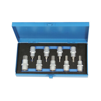 哈恩库博棘轮套筒扳手组套1/2''9件套六角形5-17mm 58682300 60天