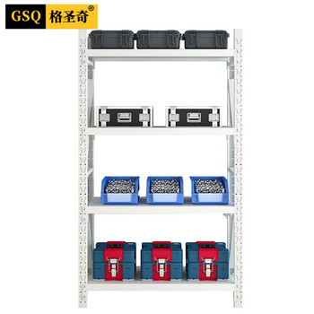 格圣奇货架仓储多功能置物架轻型收纳架整理架C1405白色主架1.2米