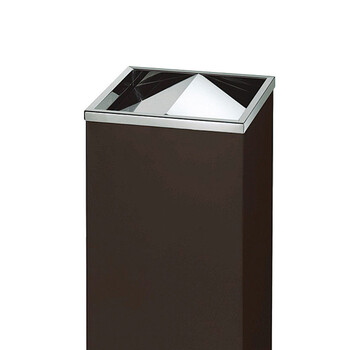 南 GPX-86A 南方翻盖烟灰桶 座地垃圾桶 公用不锈钢垃圾箱果皮桶 黑色 内桶容量32升