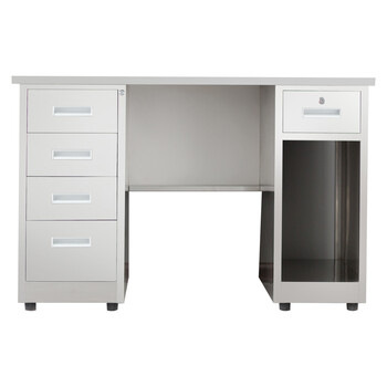 格圣奇201不锈钢工作台写字桌办公室职员桌C1490可定制1.4米